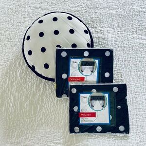 Polka Dot Valance Set